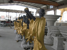 Granite Sculpture Eight Vajrapanis