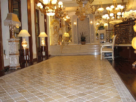 Yellow Limestone Hotel Flooring Tiles