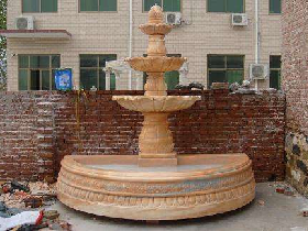 China Hand Carved Marble Fountain for Garden Decoration