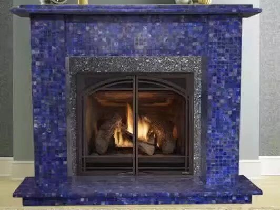 Luxuary Lapis Lazuli Fireplace