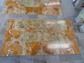 Old Green Onyx Floor Tile