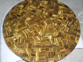 Yellow Tiger Eye Round Table Tops