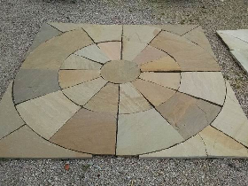 Circles and Feature Stone Paving