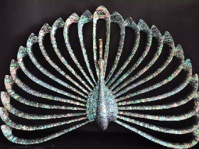 Shell Mosaic Artwork Peacock