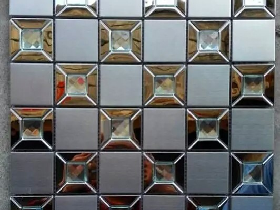 Metal Glass Mosaic Tiling 020