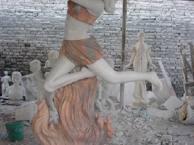 Dancing Lady Marble Statue