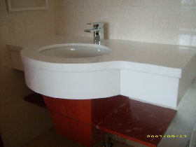Crystallized Glass Stone Vanity Top Project 002