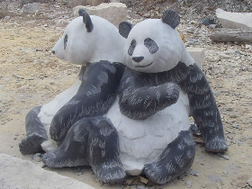 Stone Panda Carving