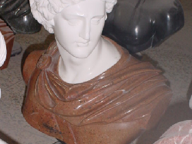 Combined Marble Male Bust