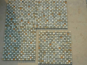 Mixed Color Square Mosaic Tile
