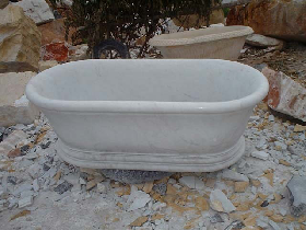 White Marble Bathing Tub