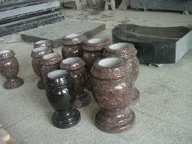 Irish Granite Grave Vases
