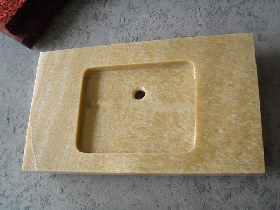 Ingegral Vanity Counter Sink in Honey Onyx