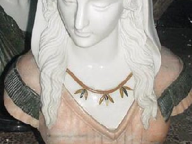 Marble female busts