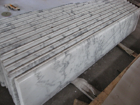 White Marble Stairs and Skirting