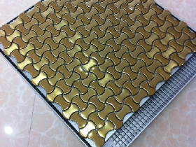 Metallic Mosaic Tiles 050