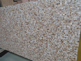 Large White Shell Mosaic Slab