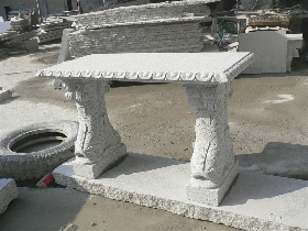 Carved Granite Table