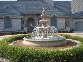 Stone Fountain Design for Villa
