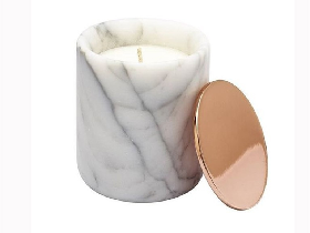 Candle Holder White Marble