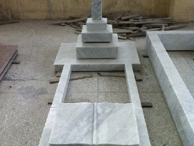 Cararra White Marble Monument