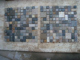 Slate Mosaic Wall Covering