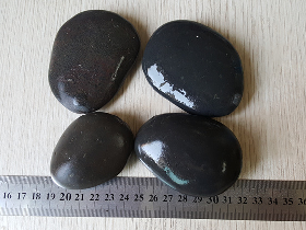 Black Flat River Pebble Stone