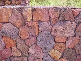 Vocanic Rock Fieldstone Wall Ledge Panel
