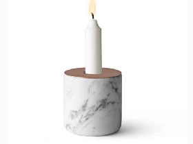 Candle Holder in Natural Marble