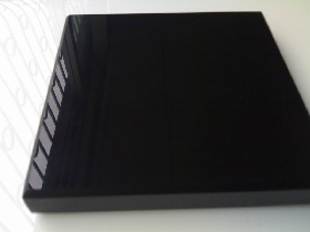 Absolute Black Crystallized Stone Glass Tile