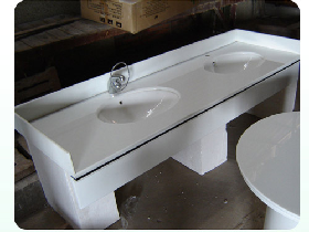 Crystallized Glass Stone Vanity Top Project 004