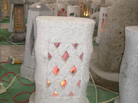 Solar Stone Lamp for Garden Decoration