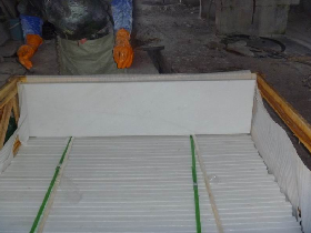Snow White Marble Pool Coping Slabs