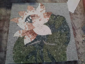 Handmade Lotus Marble Mosaic Patterns