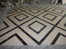 Illusion Black White Marble Floor Tile Teture Seamless