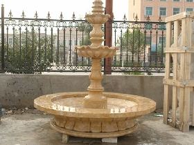 Marble Tiered Fountain