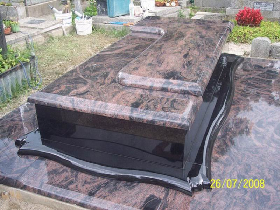 Poland Granite Tombstone 016