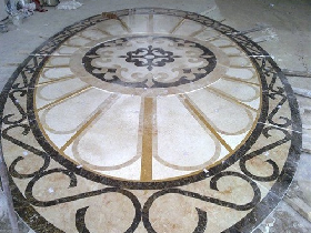 Latest design decoration antique pattern medallion floor tiles