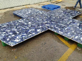 Sapphire Slab Panel before Resin