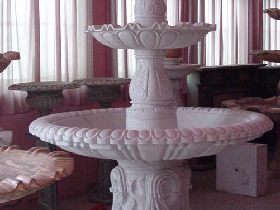 Traditional Stone Fountain with 3 Tiers