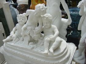 White Marble Angel Carving