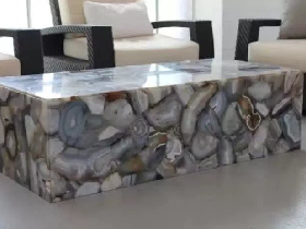Grey Agate End Table