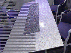 White Shell Mosaic Table