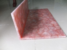 Pink Crystal Quartz Cut to Size Tile