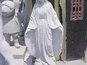 Maria Sculpture in Granite