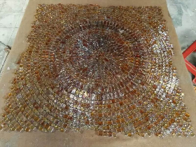 Vetro Metalli Oro Glass Mosaic Pattern