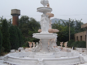 Big Garden Fountain Stone Carving