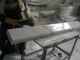 China White Marble Baluster Railing