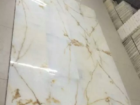 Snow White Marble Book Matched Tile