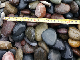 Mixed Color Natural River Pebbles